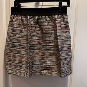 Aqua Lurex skirt